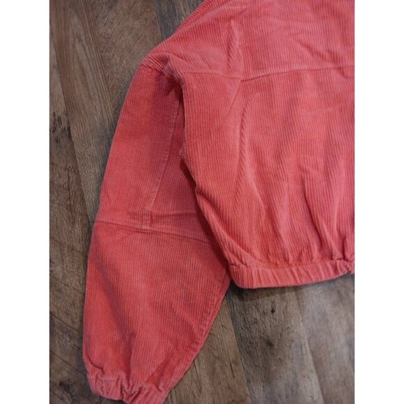 vintage 90s Blank Boxy Corduroy Hoodie sz L 1990s Russell Like. Oversized - Picture 12 of 16